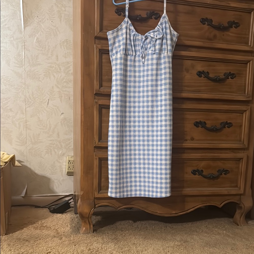 Blue and White Dress adorable Size Small